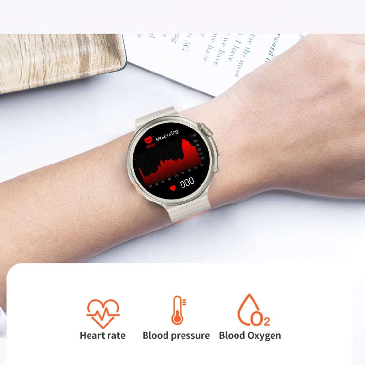Z78 Ultra 1.52 inch Round Screen HD Smart Watch Supports Heart Rate/Blood Oxygen Monitoring(Grey)