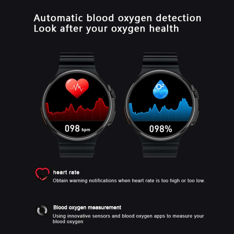 V3 Ultra Max 1.6 inch TFT Round Screen Smart Watch Supports Voice Calls/Blood Oxygen Monitoring(B...
