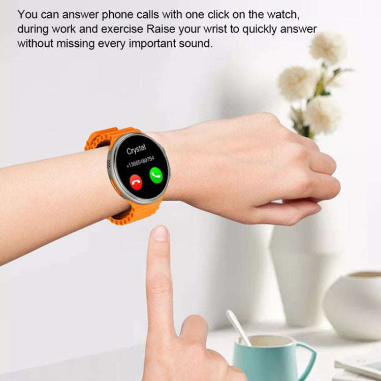 V3 Ultra Max 1.6 inch TFT Round Screen Smart Watch Supports Voice Calls/Blood Oxygen Monitoring(B...