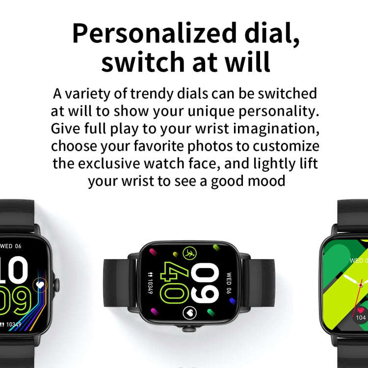 KT59 Pro 1.83 inch IPS Screen Smart Watch Supports Bluetooth Call/Blood Oxygen Monitoring(Black)