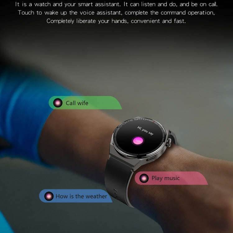 KT62 1.36 inch TFT Round Screen Smart Watch Supports Bluetooth Call/Blood Oxygen Monitoring, Stra...