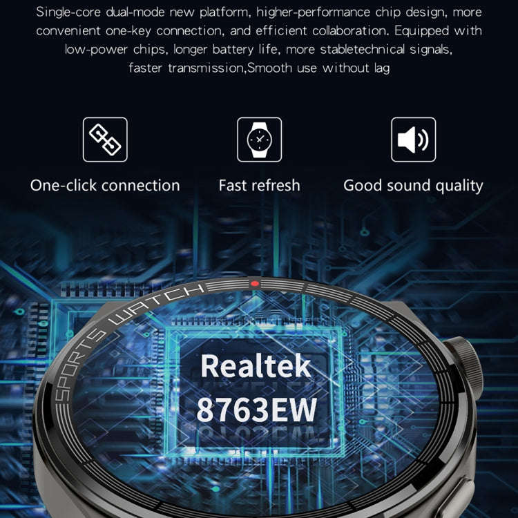 KT62 1.36 inch TFT Round Screen Smart Watch Supports Bluetooth Call/Blood Oxygen Monitoring, Stra...