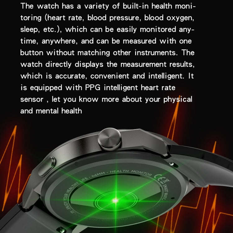 KT62 1.36 inch TFT Round Screen Smart Watch Supports Bluetooth Call/Blood Oxygen Monitoring, Stra...