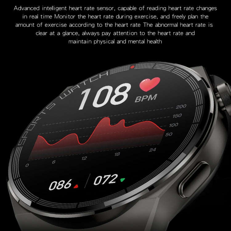 KT62 1.36 inch TFT Round Screen Smart Watch Supports Bluetooth Call/Blood Oxygen Monitoring, Stra...