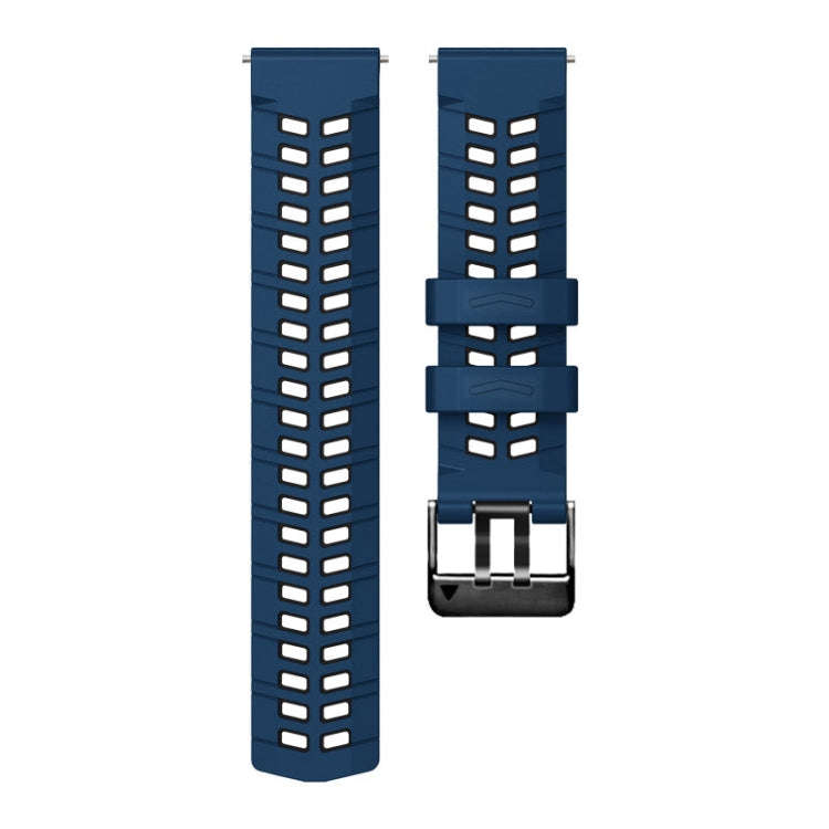 For Huawei Watch4 / 4 Pro / Watch3 / 3 Pro 22mm Double-row Hole Two-color Silicone Watch Band(Mid...