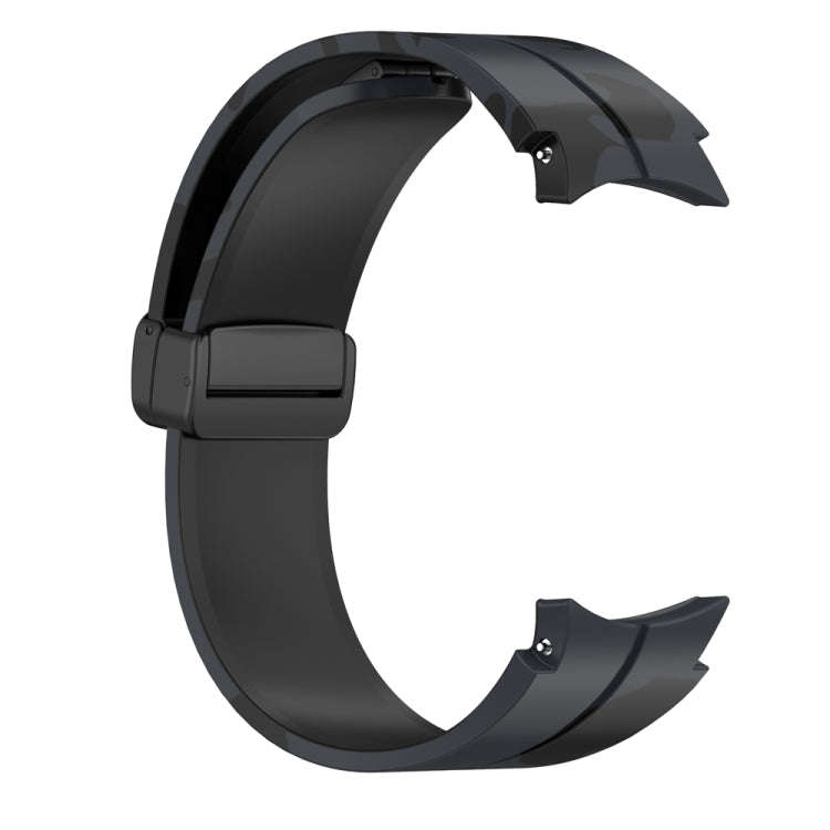 For Samsung Galaxy Watch5 / 5 Pro / Watch 4 / 4 Classic Magnetic Clasp Camouflage Silicone Watch ...