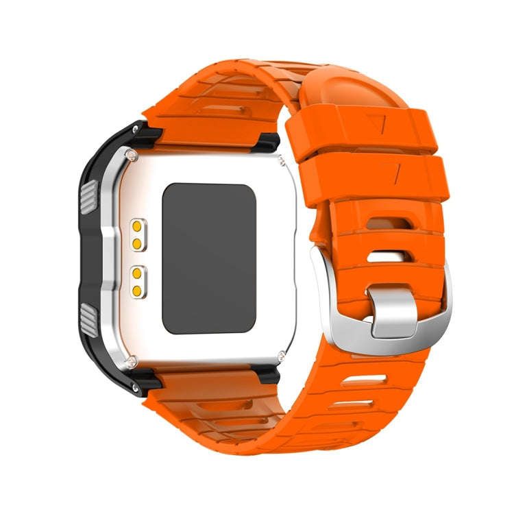 For Garmin Forerunner 920XT Solid Color Silicone Replacement Watch Band(Orange)