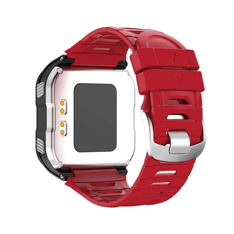 For Garmin Forerunner 920XT Solid Color Silicone Replacement Watch Band(Red)