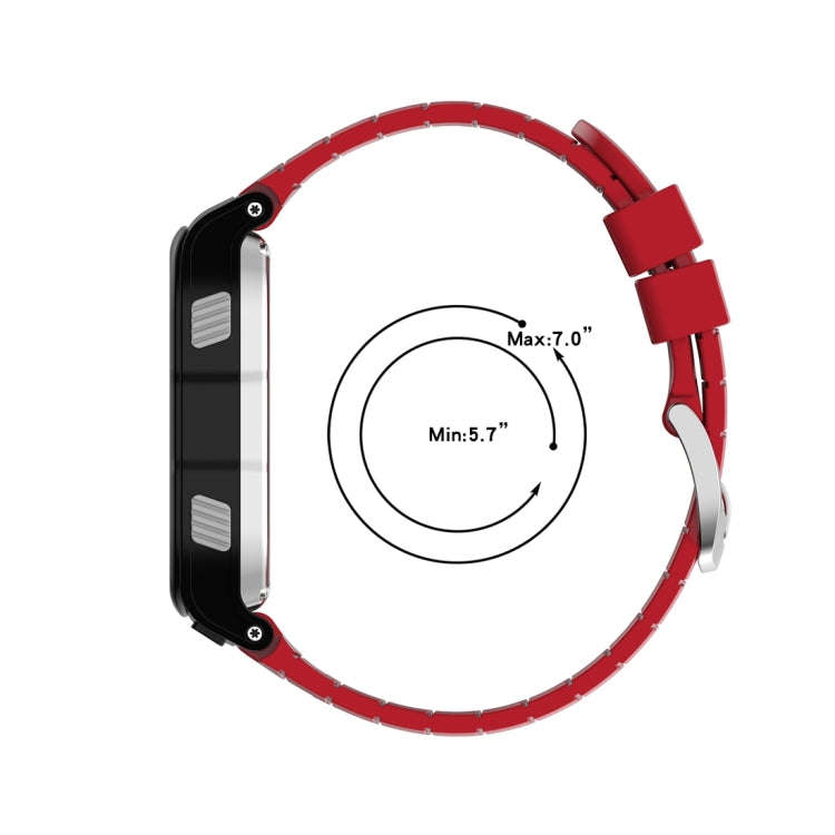 For Garmin Forerunner 920XT Solid Color Silicone Replacement Watch Band(Red)