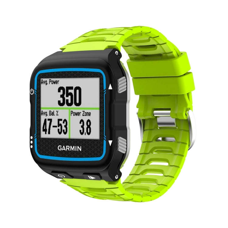 For Garmin Forerunner 920XT Solid Color Silicone Replacement Watch Band(Lime Green)