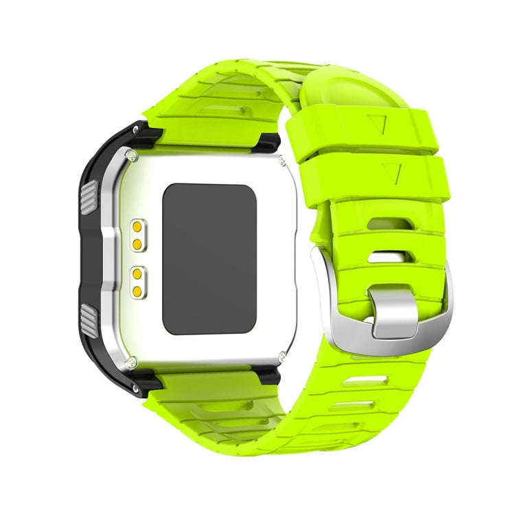 For Garmin Forerunner 920XT Solid Color Silicone Replacement Watch Band(Lime Green)