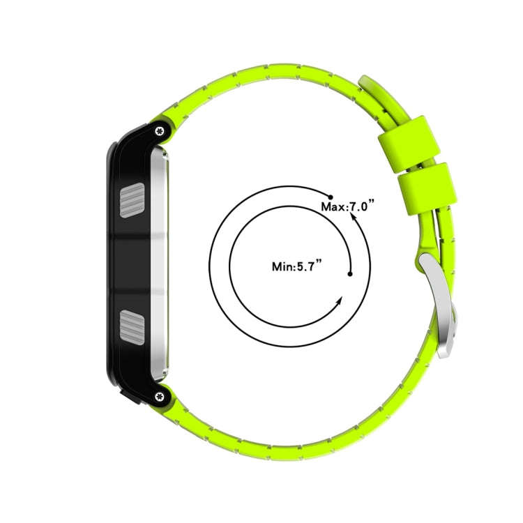 For Garmin Forerunner 920XT Solid Color Silicone Replacement Watch Band(Lime Green)