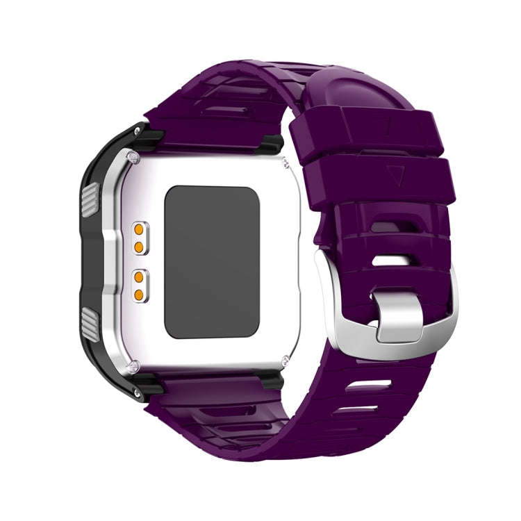 For Garmin Forerunner 920XT Solid Color Silicone Replacement Watch Band(Dark Purple)