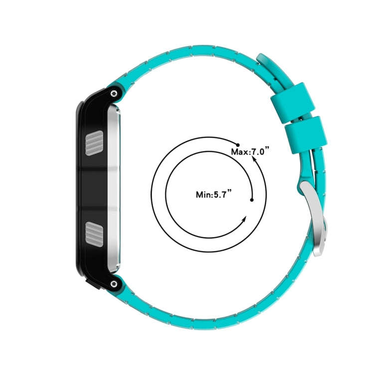 For Garmin Forerunner 920XT Solid Color Silicone Replacement Watch Band(Teal)