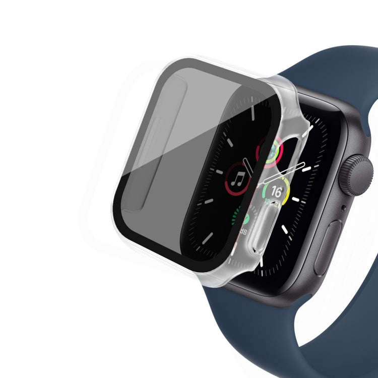 For Apple Watch Ultra 49mm Frosted PC + Anti-spy Tempered Film Integrated Watch Protective Case(T...