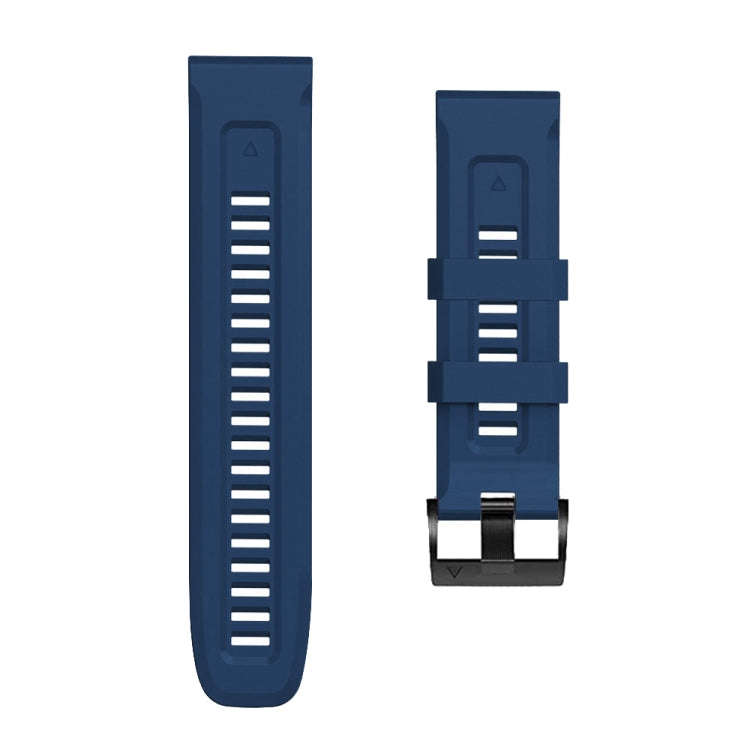 For Garmin Forerunner 965 / 955 / 945 / 935 Screw Black Steel Buckle Silicone Watch Band(Midnight...