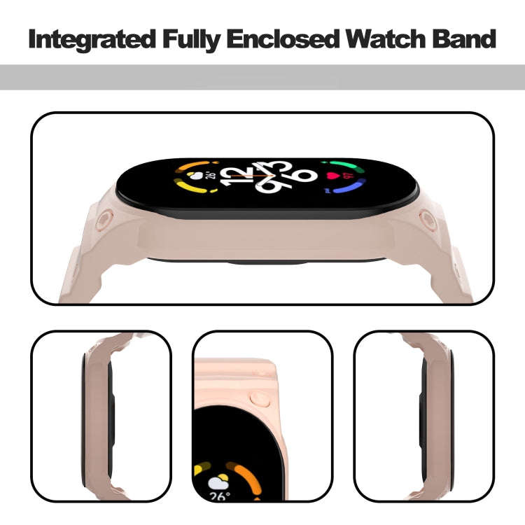 For Xiaomi Mi Band 7 / 6 / 5 Integrated TPU Watch Band(Pink)
