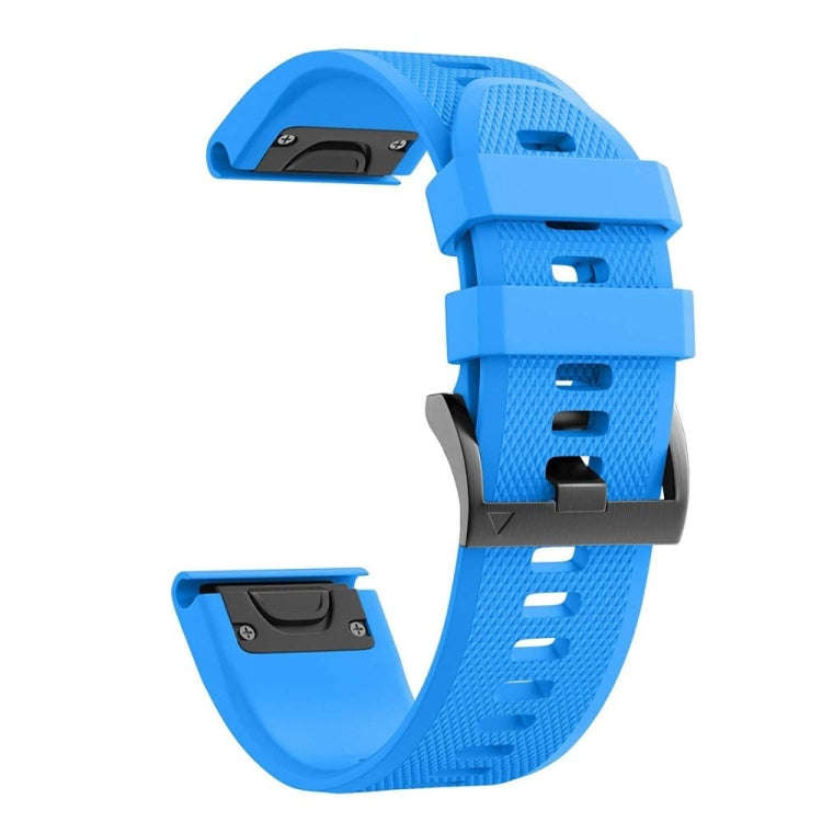 For Garmin Fenix 7S Pro 42mm Silicone Replacement Watch Band(Sky Blue)