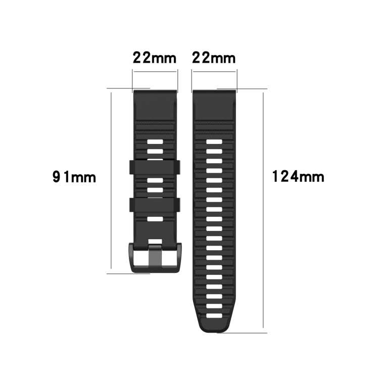For Garmin  Instinct 2 Solar Sports Silicone Watch Band(Blue)