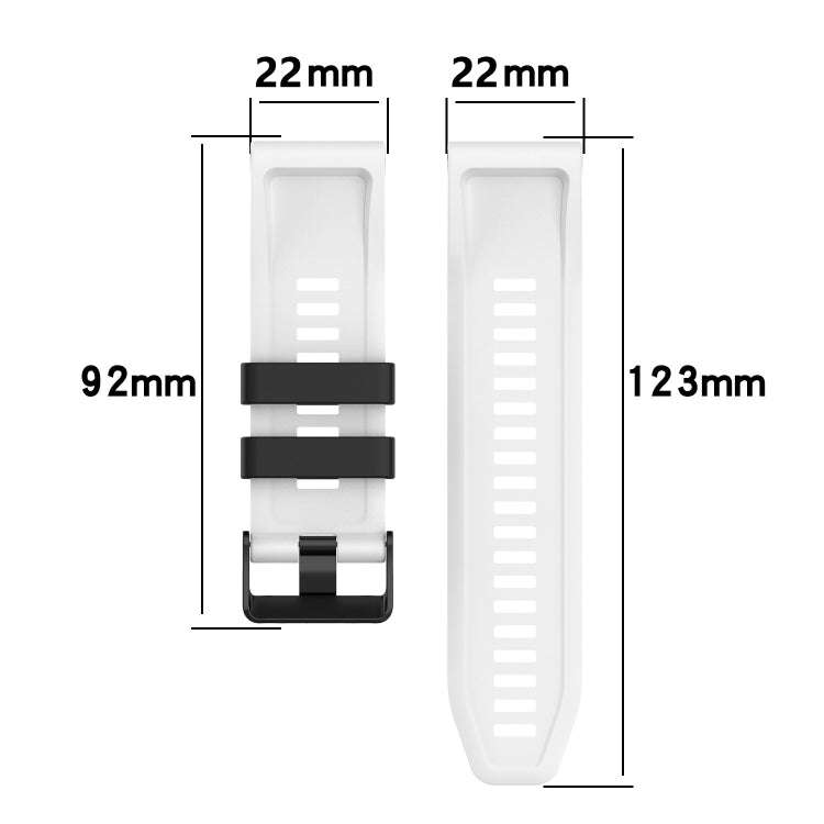 For Garmin Instinct 2 Solar Sports Mixing Color Silicone Watch Band(Black+Grey)