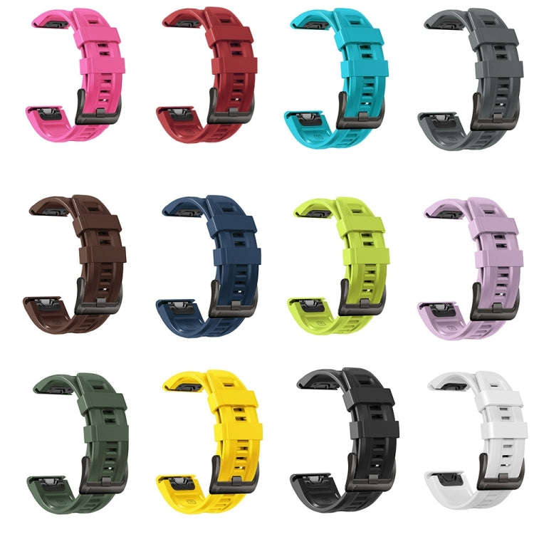 For Garmin Fenix 7 Pro 51mm Sport Pure Color Silicone Watch Band(Sky Blue)
