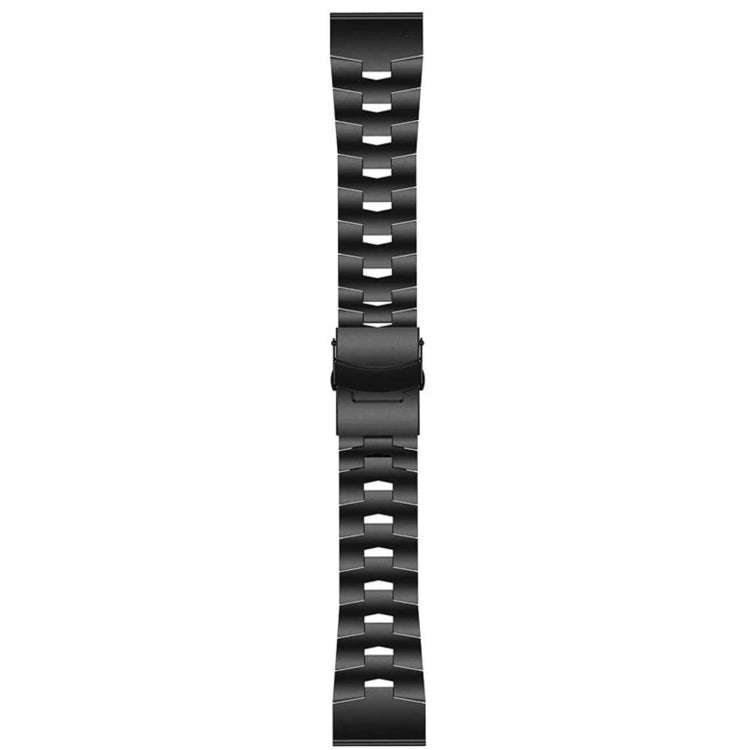 For Garmin Fenix 7 Pro 51mm Titanium Alloy Quick Release Watch Band(Black)