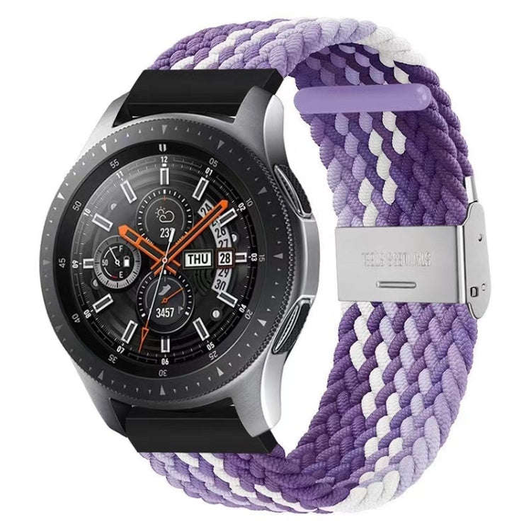 For Huawei Watch 4 / 4 Pro Nylon Braided Metal Buckle Watch Band(Z Grape Seed)