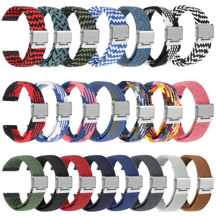 For Huawei Watch 4 / 4 Pro Nylon Braided Metal Buckle Watch Band(Z Grape Seed)