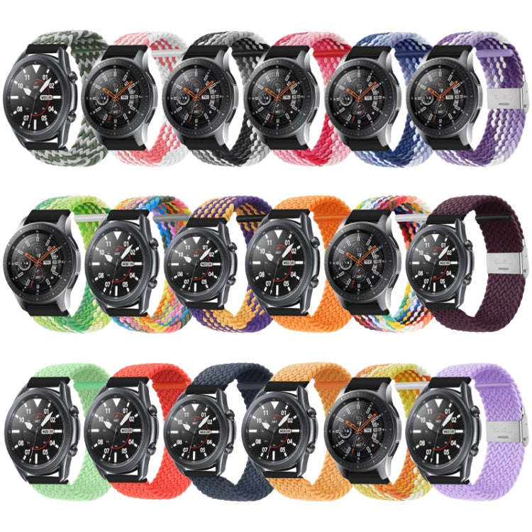 For Huawei Watch 4 / 4 Pro Nylon Braided Metal Buckle Watch Band(Z Grape Seed)