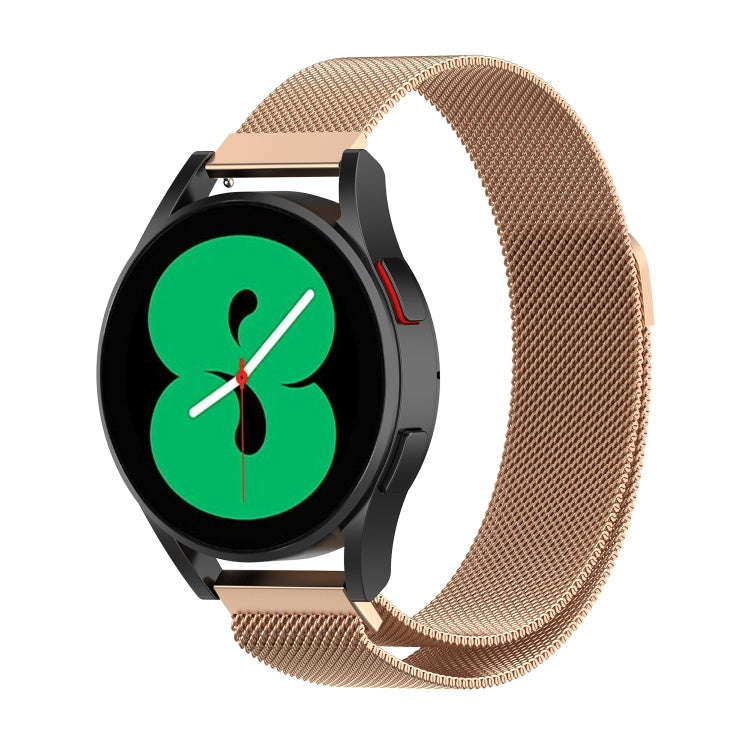 For Huawei Watch 4 / 4 Pro Milan Magnetic Metal Watch Band(Rose Gold)
