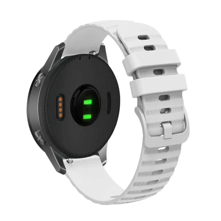 For Huawei Watch 4 / 4 Pro Wavy Dot Pattern Solid Color Silicone Watch Band(White)
