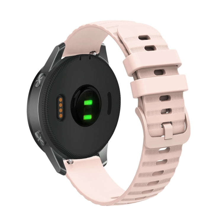 For Huawei Watch 4 / 4 Pro Wavy Dot Pattern Solid Color Silicone Watch Band(Pink)