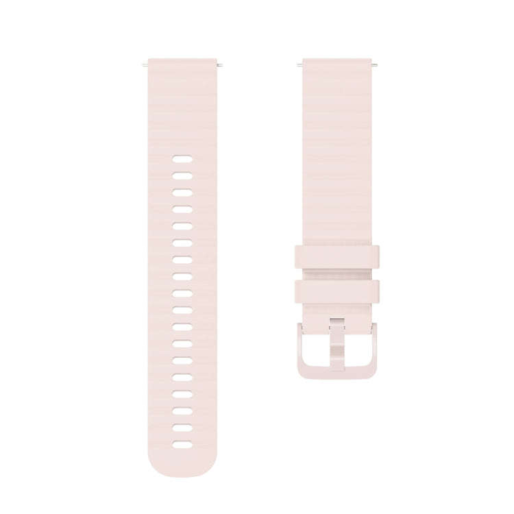 For Huawei Watch 4 / 4 Pro Wavy Dot Pattern Solid Color Silicone Watch Band(Pink)