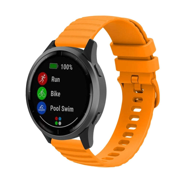 For Huawei Watch 4 / 4 Pro Wavy Dot Pattern Solid Color Silicone Watch Band(Yellow)