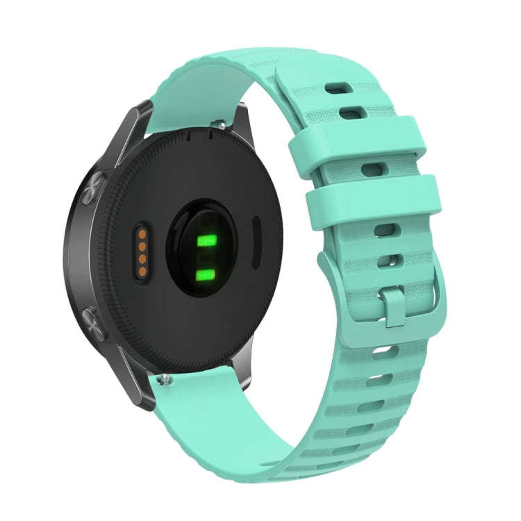 For Huawei Watch 4 / 4 Pro Wavy Dot Pattern Solid Color Silicone Watch Band(Teal)