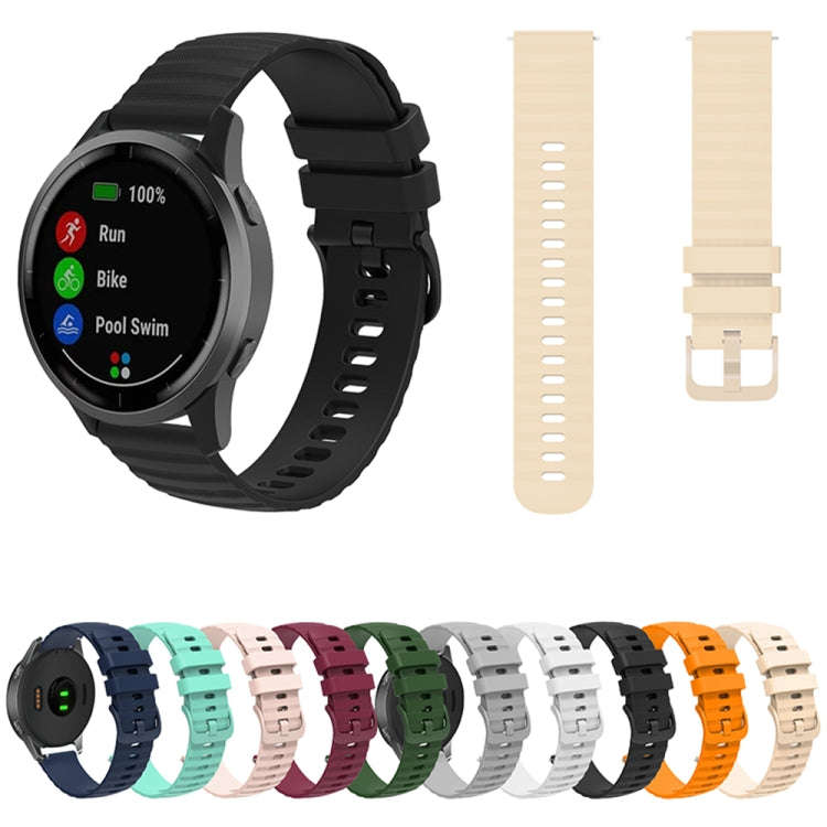 For Huawei Watch 4 / 4 Pro Wavy Dot Pattern Solid Color Silicone Watch Band(Wine Red)
