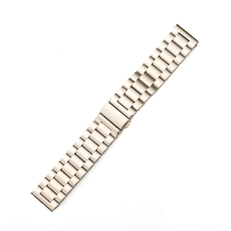 For Huawei Watch 4 / 4 Pro Three Bead Stainless Steel Watch Band(Starlight Color)