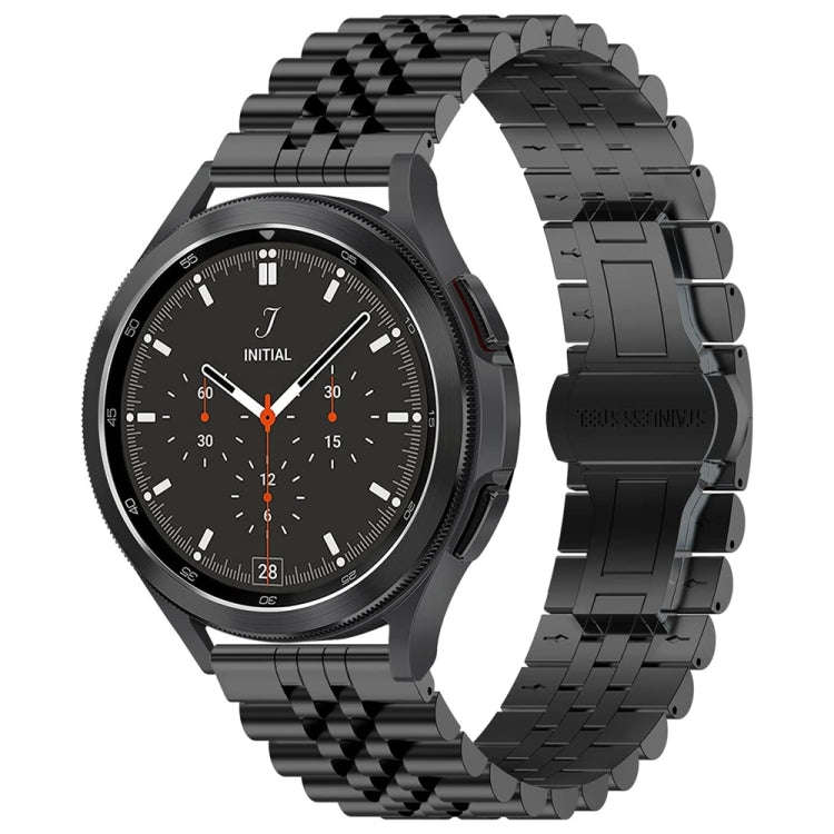 For Huawei Watch 4 / 4 Pro Five Bead Stainless Steel Watch Band(Black)