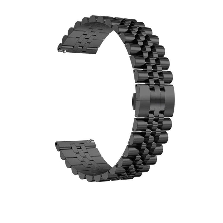 For Huawei Watch 4 / 4 Pro Five Bead Stainless Steel Watch Band(Black)