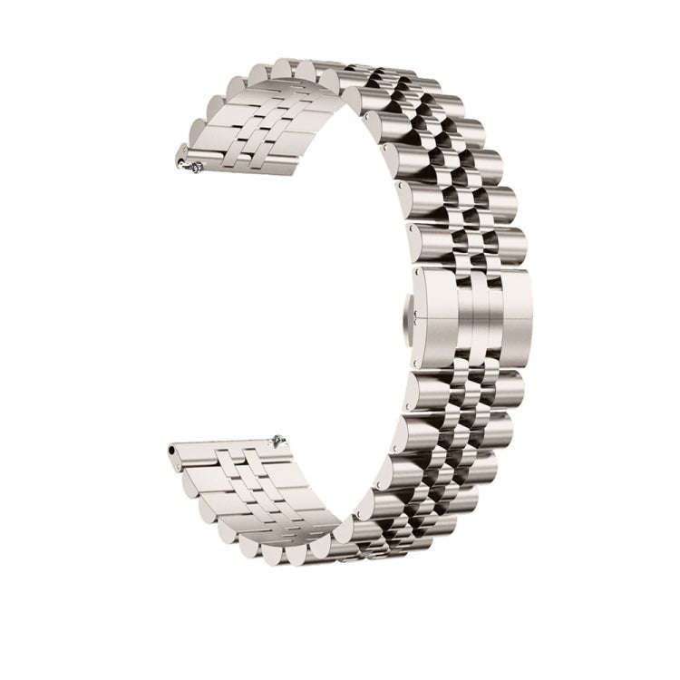 For Huawei Watch 4 / 4 Pro Five Bead Stainless Steel Watch Band(Starlight Color)