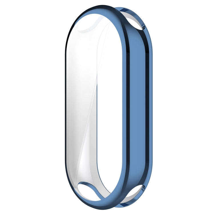 For Xiaomi Mi Band 8 Full Coverage TPU Electroplating Watch Protective Case(Blue)