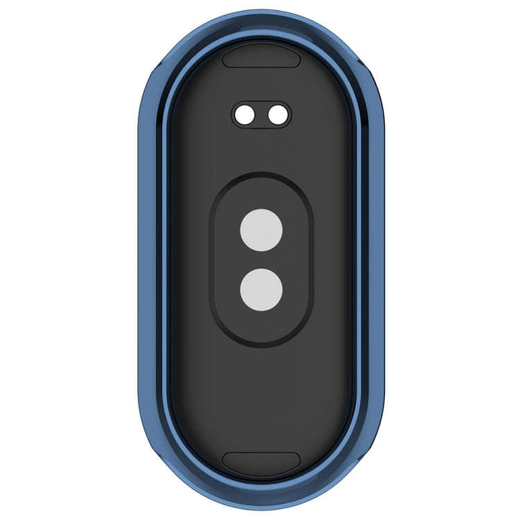 For Xiaomi Mi Band 8 Full Coverage TPU Electroplating Watch Protective Case(Blue)
