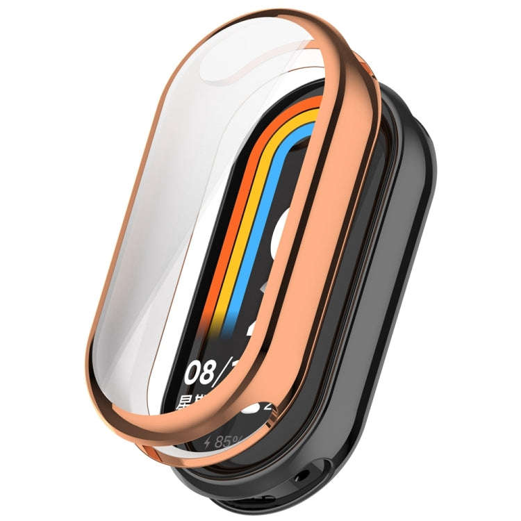 For Xiaomi Mi Band 8 / 9 Ceramic / 10 Ceramic Full Coverage TPU Electroplating Watch Protective C...