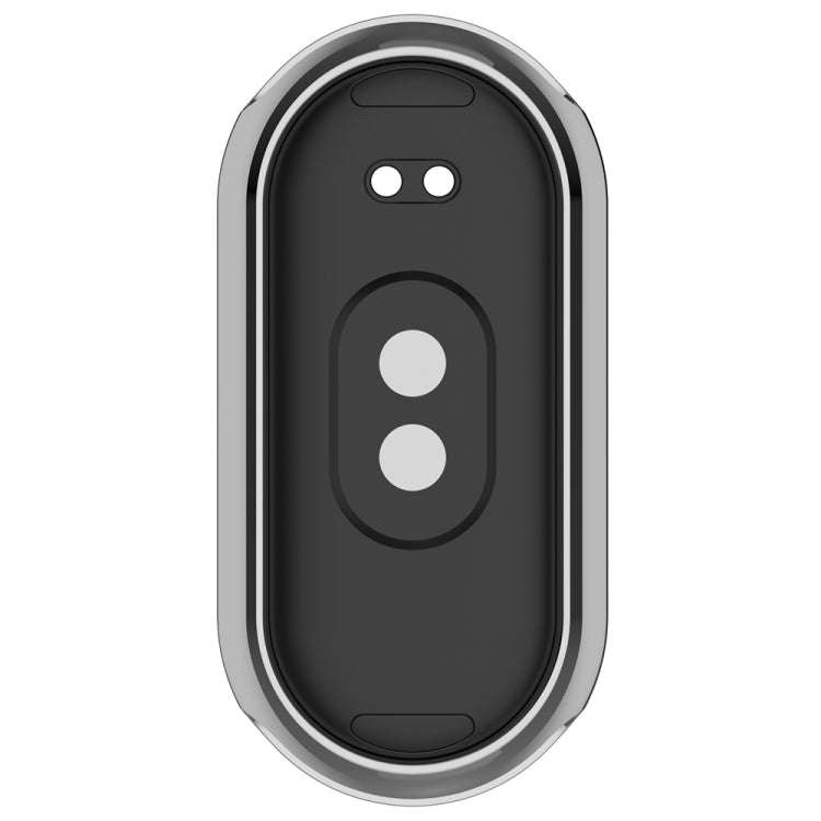For Xiaomi Mi Band 8 Full Coverage TPU Electroplating Watch Protective Case(Silver)
