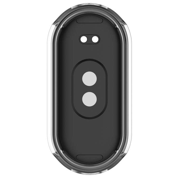 For Xiaomi Mi Band 8 Full Coverage TPU Electroplating Watch Protective Case(Transparent)
