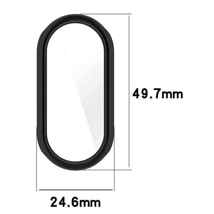For Xiaomi Mi Band 8 Full Coverage TPU Electroplating Watch Protective Case(Transparent)