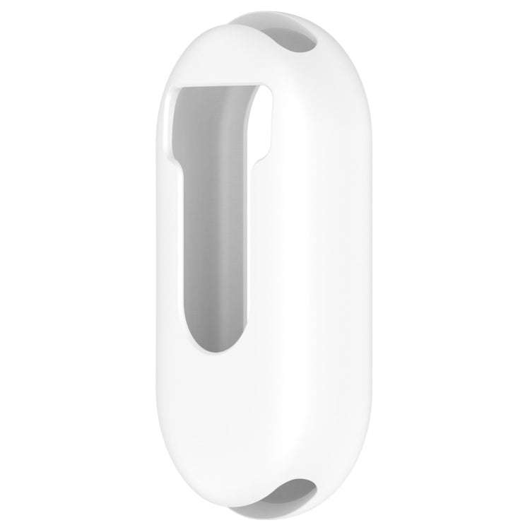 For Xiaomi Mi Band 8 Pure Color Silicone Watch Protective Case(White)