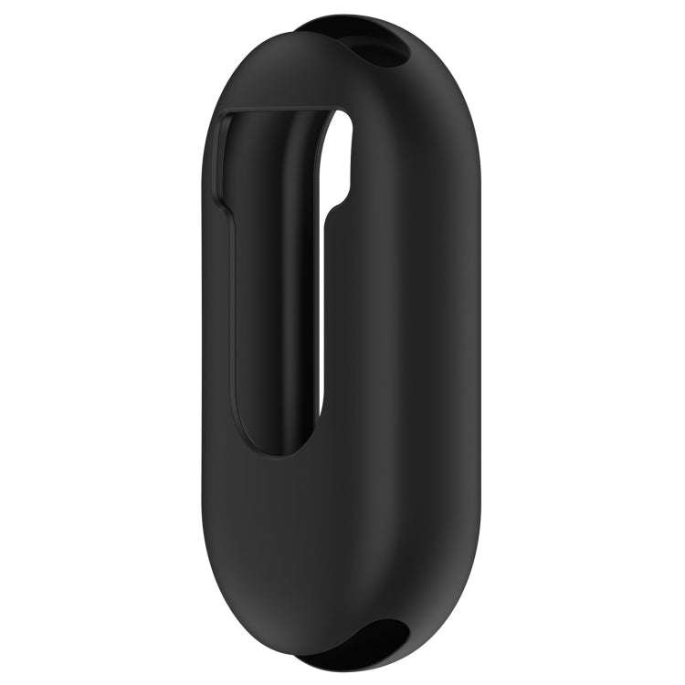 For Xiaomi Mi Band 8 Pure Color Silicone Watch Protective Case(Black)