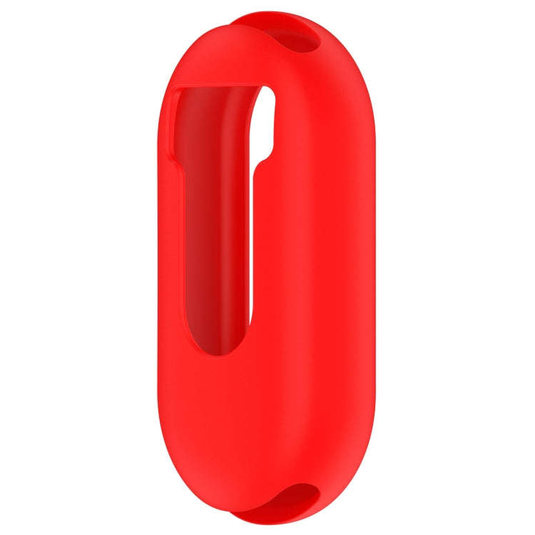For Xiaomi Mi Band 8 Pure Color Silicone Watch Protective Case(Red)