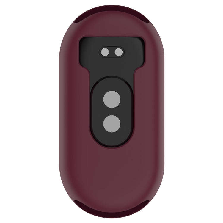 For Xiaomi Mi Band 8 Pure Color Silicone Watch Protective Case(Wine Red)